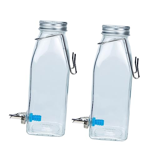 SUPVOX Glas Wasserflasche für Kleine Haustiere Auslaufsicherer Kaninchen Trinkspender mit Halterung Geräuscharm Einfach zu Reinigen für Meerschweinchen und Kleine Nager SUPVOX Glas Wasserflasche für Kleine Haustiere Auslaufsicherer Kaninchen Trinkspender mit Halterung Geräuscharm Einfach zu Reinigen für Meerschweinchen und Kleine Nager von Supvox