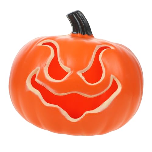 SUPVOX Halloween Kürbis Dekoration Orange Batteriebetriebene Halloween Tischlampe Langlebigem Leuchtend für Indoor Party Gruselige Atmosphäre von Supvox