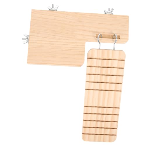 SUPVOX Hamster Käfig Holzplattform mit Wetterfester Leiter und Haken für Kleine Haustiere Fördert Bewegung Koordination und Stressabbau Geeignet für Hamster und Kleintiere Stilvariiert von Supvox