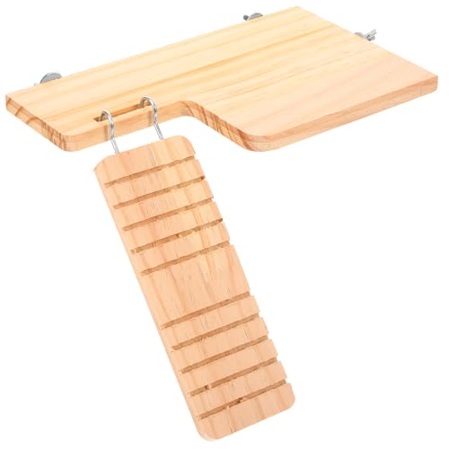 SUPVOX Hamster Kletterplattform aus Naturholz mit Leiter Sicheres für Zwerghamster und Kleintiere Fördert Bewegung und Koordination Geeignet für Innenkäfige und Kleine Haustiere SUPVOX Hamster Kletterplattform aus Naturholz mit Leiter Sicheres für Zwerghamster und Kleintiere Fördert Bewegung und Koordination Geeignet für Innenkäfige und Kleine Haustiere von Supvox