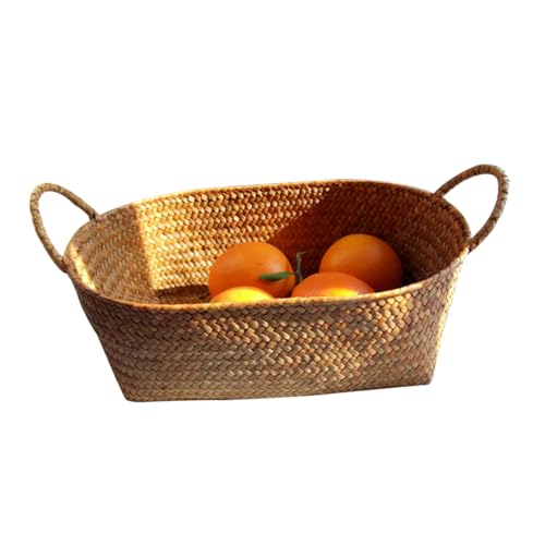 SUPVOX Handgefertigter Handgewebter Gras Aufbewahrungskorb Klein Robust Vielseitig für Obst Snack Blumen Dekoration Rustikaler Natürlicher Behälter für Haushalt Picknick SUPVOX Handgefertigter Handgewebter Gras Aufbewahrungskorb Klein Robust Vielseitig für Obst Snack Blumen Dekoration Rustikaler Natürlicher Behälter für Haushalt Picknick von Supvox