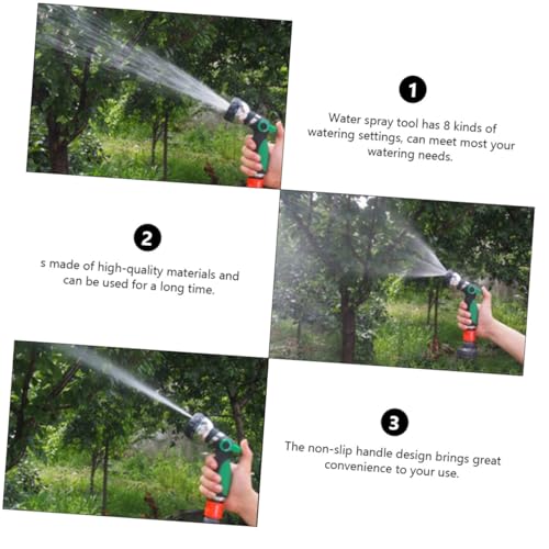 SUPVOX Hochdruck Gartensprühkopf mit Einstellbaren Sprühmuster Ergonomische Handbrause mit Daumenflusskontrolle Leichte Gartenbrause für Auto Pflanzen und Haustierbewässerung von Supvox
