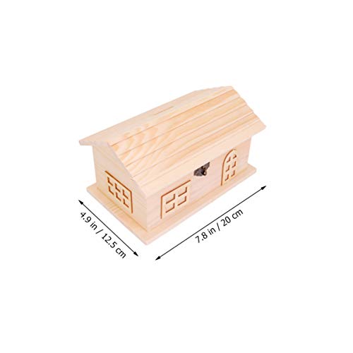 SUPVOX Holzhaus Spardose aus Holz zum Bemalen Kreative DIY Aufbewahrungsbox für Pädagogisches Fantasie Intelligenz und Praktischen Fähigkeiten SUPVOX Holzhaus Spardose aus Holz zum Bemalen Kreative DIY Aufbewahrungsbox für Pädagogisches Fantasie Intelligenz und Praktischen Fähigkeiten von Supvox