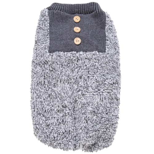 SUPVOX Hundepyjama aus Flauschigem Fleece Weicher Haustier Overall für Winter Verschleißfest mit Gemütlichem Hausanzug Design für Alltag Party Fotoshooting und Festtage von Supvox