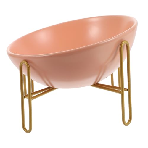 SUPVOX Keramik Katzennapf mit Rutschfestem Eisenhalter Kreativer Futternapf für Kätzchen Kleiner Futternapf mit Ständer Spill Resistent Einfach zu Reinigen für Haustiere SUPVOX Keramik Katzennapf mit Rutschfestem Eisenhalter Kreativer Futternapf für Kätzchen Kleiner Futternapf mit Ständer Spill Resistent Einfach zu Reinigen für Haustiere von Supvox