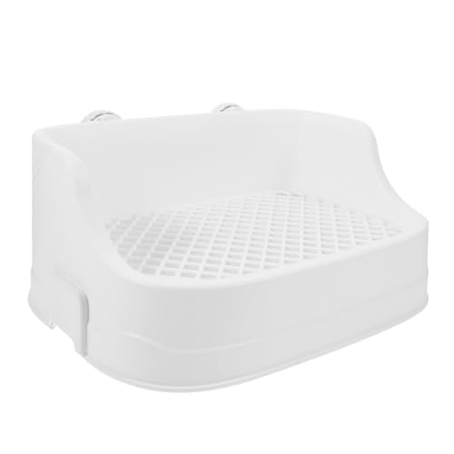 SUPVOX Kleintier Toilette aus Sicherem Kunststoff Stabile Trainings Box mit Niedrigem Einstieg Geruchsarm für Kaninchen Hamster Meerschweinchen und Kleine Nager für Drinnen im Gehege von Supvox