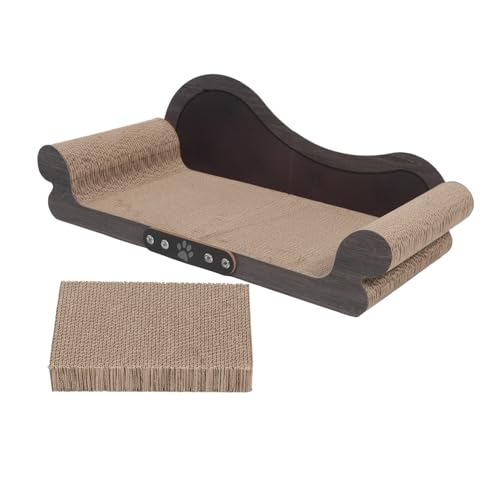 SUPVOX Kratzbrett Für Katzen Sofa Haustier Kratzbrett Katzenkratzstuhl Sofa Förmiger Katzenkratzbaum Wiederverwendbarer Katzenkratzbaum Katzenkratzbretter Für von Supvox