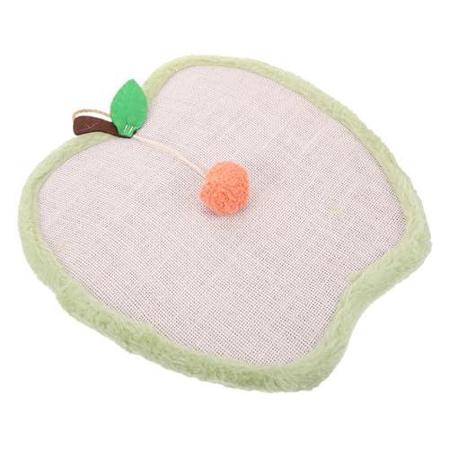SUPVOX Kratzpad Katze aus Robustem Sisal Kratzfeste Kratzmatte für Katzen und Kätzchen Multifunktionales Kratzbrett Krallenpflege Schützt Möbel Geeignet für Indoor-Katzen Apfelgrün von Supvox