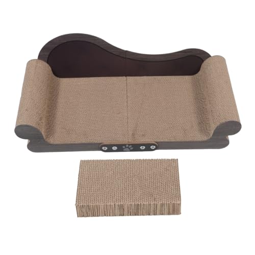 SUPVOX Kratzsofa für Katzen aus Verschweißtem Wellpappe-Material Verschleißfest Schützt Möbel vor Kratzschäden Sofaform für Wohnzimmer für Indoor-kätzchen und Stilbewusste von Supvox