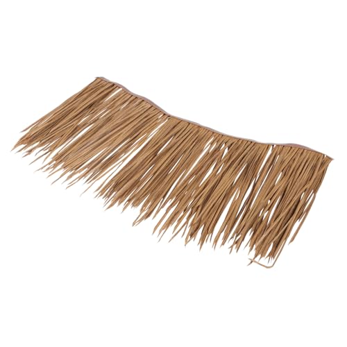 SUPVOX Künstliches Stroh Dachrolle PE Reetdach Flammhemmend Wetterfest für Garten Terrasse Pavillon Tiki Bar Dekoration Natürliches Schilfrohr Design Langlebig UV beständig von Supvox