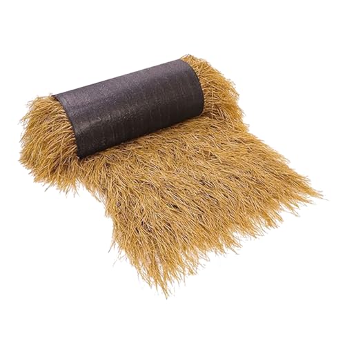 SUPVOX Künstliches Strohdach Gelb Dicht Garten Terrasse Dekoration Langlebig Realistische Simulation für Pavillon Balkon Restaurant DIY Landschaftsbau von Supvox