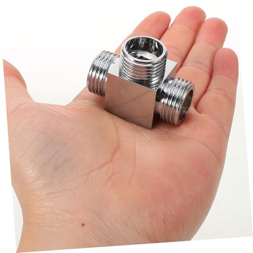 SUPVOX Kupfer Wasserverteiler Ventil Langlebiger Wasserhahn Adapter Einfacher für Waschmaschine und Geschirrspüler Kompatibel Zeitsparende Installation von Supvox
