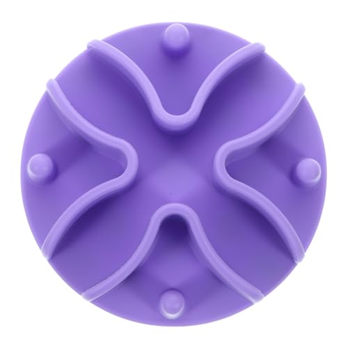 SUPVOX Langsamer Futternapf Einlage aus Weichem mit Rutschfester Saugnapf Basis Sichere Slow Feeder Matte für Hunde und Katzen Geeignet für Mittelgroße Schüsseln Fördert Langsames Fressen von Supvox