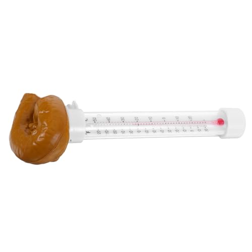 SUPVOX Lustiger Schwimmender Poolthermometer in Kacka-form Wetterfestes Kunststoff-design Einfach Ablesbar Schwimmt Wasseroberfläche für Schwimmbäder Spas und Aquarien Benutzerfreundlich von Supvox