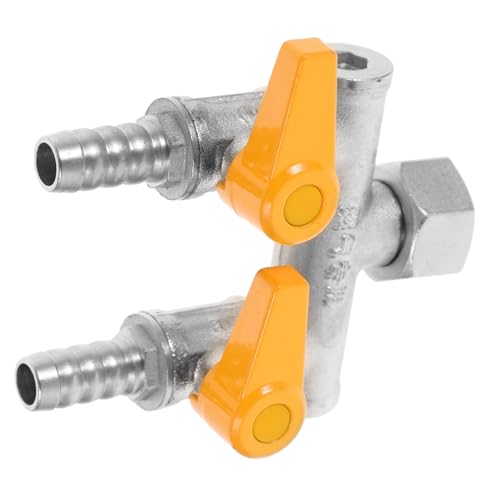 SUPVOX Messing Schlauch Y Verteiler Wege Kupplung mit Absperrventil Gartenschlauch Anschlussadapter Korrosionsbeständig und Dicht Installieren für Wasserflusskontrolle SUPVOX Messing Schlauch Y Verteiler Wege Kupplung mit Absperrventil Gartenschlauch Anschlussadapter Korrosionsbeständig und Dicht Installieren für Wasserflusskontrolle von Supvox