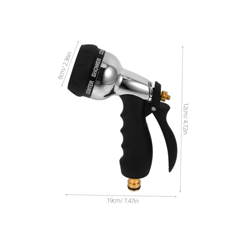 SUPVOX Metall Gartenschlauch Sprühdüse Verstellbar Robust Langlebig Ergonomischer Griff Vielseitig für Gartenbewässerung und Autowäsche Handbrause Wassersprüher von Supvox