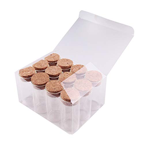 SUPVOX Mini-Glasflaschen mit Korken, leere Gläser für Camping, Kunst, Handwerk, Schmuck, Nachrichten, Hochzeit, Wunsch, Party, Gastgeschenke, 12 Stück, 25 ml SUPVOX Mini-Glasflaschen mit Korken, leere Gläser für Camping, Kunst, Handwerk, Schmuck, Nachrichten, Hochzeit, Wunsch, Party, Gastgeschenke, 12 Stück, 25 ml von Supvox