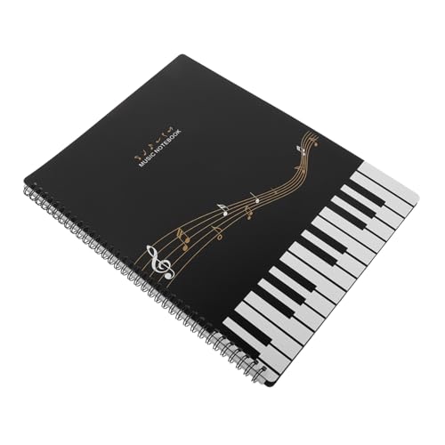 SUPVOX Musikordner Transparent Wasserdichtes Kunststoffmaterial Langlebiger Notenheft und Dokumentenhalter Seitiger Flexibler Aktenordner für Schüler und Musiker Vielseitiger Organizer von Supvox