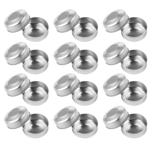 Teelichthalter: 100 Stück silberfarbene Aluminium-Teelichtdosen zur Kerzenherstellung, leere Teelichthüllen für Bastelarbeiten und Heimdekoration, nahtlose runde Kanten, Hochzeiten und Veranstaltungen Teelichthalter: 100 Stück silberfarbene Aluminium-Teelichtdosen zur Kerzenherstellung, leere Teelichthüllen für Bastelarbeiten und Heimdekoration, nahtlose runde Kanten, Hochzeiten und Veranstaltungen von Supvox