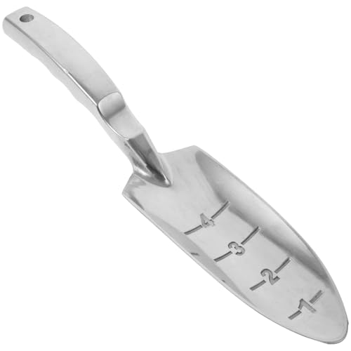 SUPVOX Robuste Gartenschaufel aus Aluminiumlegierung mit Messskala Multifunktionales Hand spatentool für Pflanzen Unkrautentfernung Lockert Erde für Gartenarbeit und Blumenbeete SUPVOX Robuste Gartenschaufel aus Aluminiumlegierung mit Messskala Multifunktionales Hand spatentool für Pflanzen Unkrautentfernung Lockert Erde für Gartenarbeit und Blumenbeete von Supvox