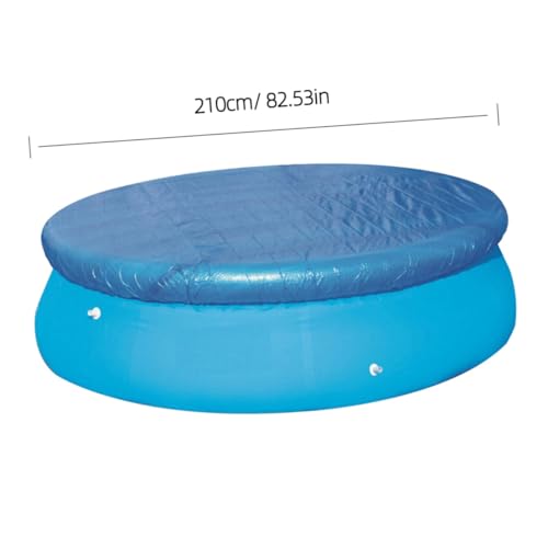 SUPVOX Runde Poolabdeckung Durchmesser Staubschutz Pool Regenabdeckung für Aufblasbare und Frame Schwimmbecken Blau Langlebiges Material Einfache Handhabung Schützt vor Schmutz und von Supvox