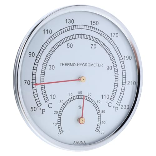 SUPVOX Sauna Thermometer Hygrometer Präzise Temperatur Feuchtigkeitsmessung Großer Bildschirm Saunazubehör für Zuhause Saunaraum Temperatur Feuchtigkeitsanzeige SUPVOX Sauna Thermometer Hygrometer Präzise Temperatur Feuchtigkeitsmessung Großer Bildschirm Saunazubehör für Zuhause Saunaraum Temperatur Feuchtigkeitsanzeige von Supvox
