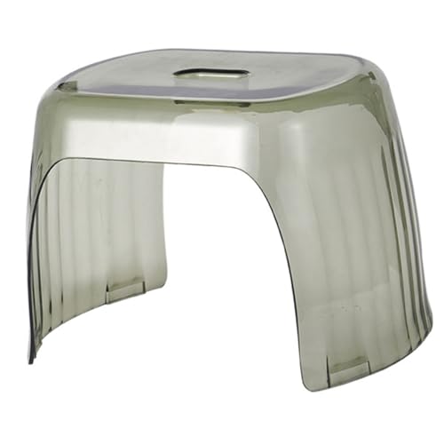 SUPVOX Toilettenhocker aus Stabilem Pet rutschfest Belastbar Multifunktionaler Toiletten Fußtritt und Kleiner Sitzhocker für Zuhause Ergonomisches Design für Erwachsene und Klar Grün von Supvox