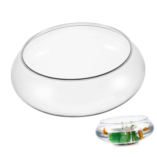 SUPVOX Transparenter Desktop Aquarium Tank aus Bruchsicherem Kunststoff Betta und Goldfischglas für Büro Wohnzimmerdekoration Kleine Tischdeko und Pflanzenbecken von Supvox