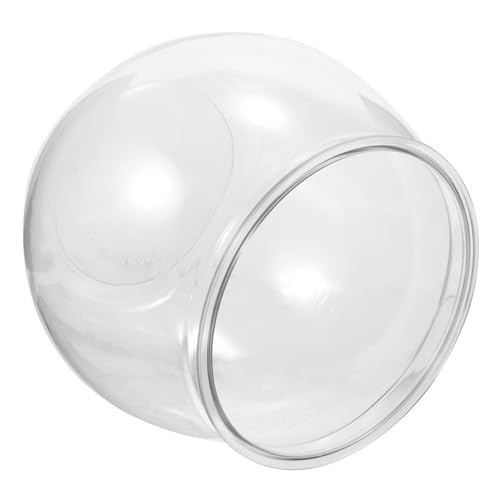 SUPVOX Transparenter Runder Plastik Fischtank für Zuhause Bruchsicheres Aquarium mit Klarem Design als Dekorativer Goldfischbehälter für Büro Wohnzimmer und Schreibtisch von Supvox