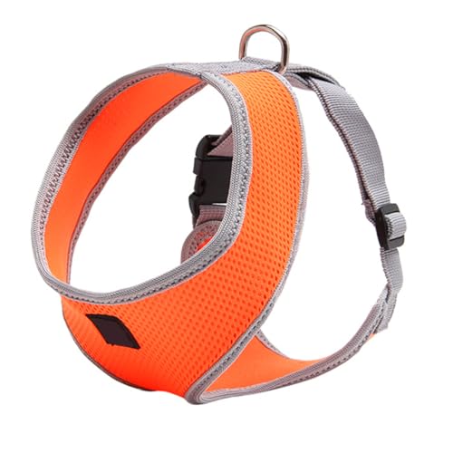 SUPVOX Verstellbares Hundegeschirr Sicherheitsgeschirr mit Gepolsterter Brustweste für Mittlere Hunde Atmungsaktiv und Komfortabel Inklusive Metallring für Leinenbefestigung Orange SUPVOX Verstellbares Hundegeschirr Sicherheitsgeschirr mit Gepolsterter Brustweste für Mittlere Hunde Atmungsaktiv und Komfortabel Inklusive Metallring für Leinenbefestigung Orange von Supvox