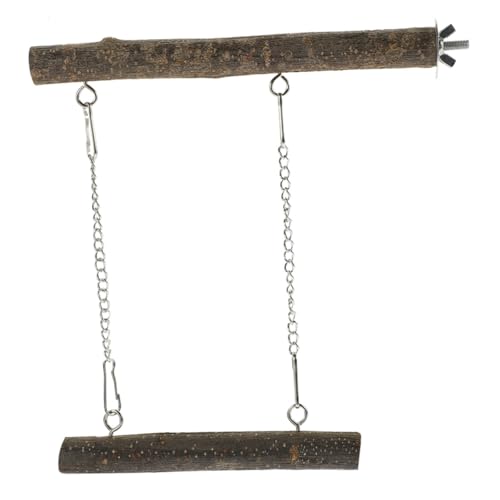 SUPVOX Vogelspielzeug Papageien schaukel aus Natürlichem Holz Großer Vogel papageiensitz zum Klettern Kauen Schaukeln und Balancetraining für Wellensittiche und Kleine Vögel im Käfig SUPVOX Vogelspielzeug Papageien schaukel aus Natürlichem Holz Großer Vogel papageiensitz zum Klettern Kauen Schaukeln und Balancetraining für Wellensittiche und Kleine Vögel im Käfig von Supvox