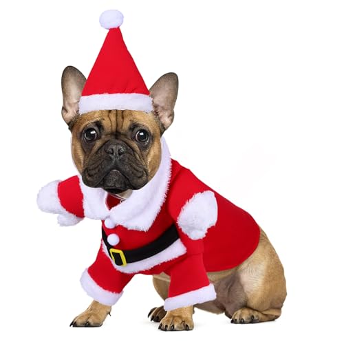 SUPVOX Weihnachtliches Hundekostüm XL mit Santa Hut und Jacke Robust Genäht Festliche Weihnachtskleidung für Haustier Party Fotoshooting Einfach Anzuziehen Fröhlicher Kapuzenpullover für SUPVOX Weihnachtliches Hundekostüm XL mit Santa Hut und Jacke Robust Genäht Festliche Weihnachtskleidung für Haustier Party Fotoshooting Einfach Anzuziehen Fröhlicher Kapuzenpullover für von Supvox