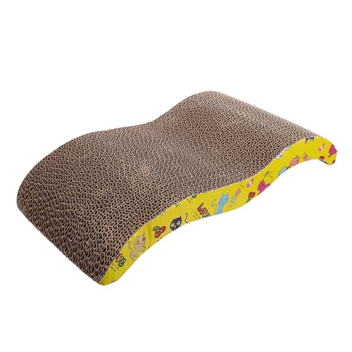 SUPVOX Wellenstruktur Katzenkratzbrett aus Umweltfreundlicher Pappe Robust und Pflegt Katzenkrallen Fördert Muskeltonus und Stressabbau Leicht und Vielseitig Einsetzbar für Wohnung von Supvox