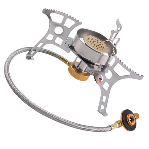 SUPVOX Winddichter Outdoor Campingkocher Brenner Tragbarer Gaskocher Mini Camping Herd für Wandern und Reisen Hitzebeständig Rostfrei Langlebig Kompakt und Leicht SUPVOX Winddichter Outdoor Campingkocher Brenner Tragbarer Gaskocher Mini Camping Herd für Wandern und Reisen Hitzebeständig Rostfrei Langlebig Kompakt und Leicht von Supvox