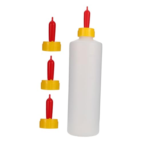 SUPVOX Ziegen Milchflasche mit Saugern Großes Fassungsvermögen Auslaufsicheres Kunststoff Futterflasche für Lämmer und Junge Nutztiere Wiederverwendbar und Robust von Supvox