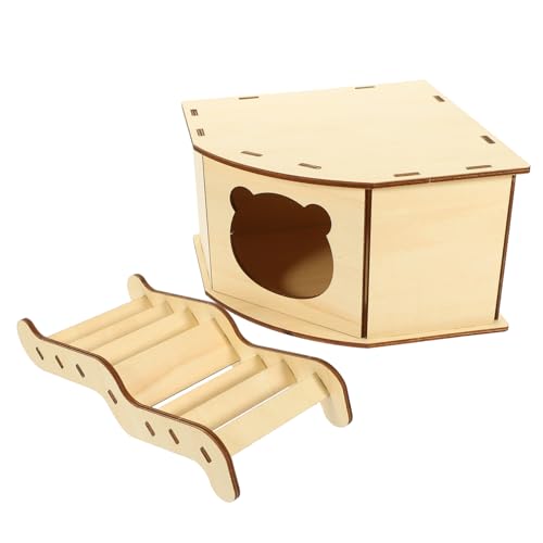 Supvox 1satz Selbstmontage Hamsterversteck Aus Holz Unvollendete Chinchilla Hütte Mit Leiter DIY-Rabbit-Haus Für Kleintiere Spiel Und Schlafplatz Teile Eckhaus Leiter Supvox 1satz Selbstmontage Hamsterversteck Aus Holz Unvollendete Chinchilla Hütte Mit Leiter DIY-Rabbit-Haus Für Kleintiere Spiel Und Schlafplatz Teile Eckhaus Leiter von Supvox