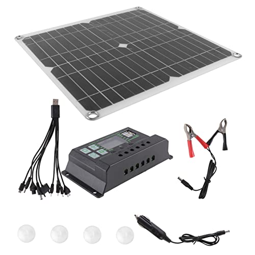 Supvox 1 Satz Monokristallines Solar Panel für Outdoor Nutzung Batterie Ladegerät Hocheffizient Tragbar für Garten Camping Wohnmobile und Boote von Supvox