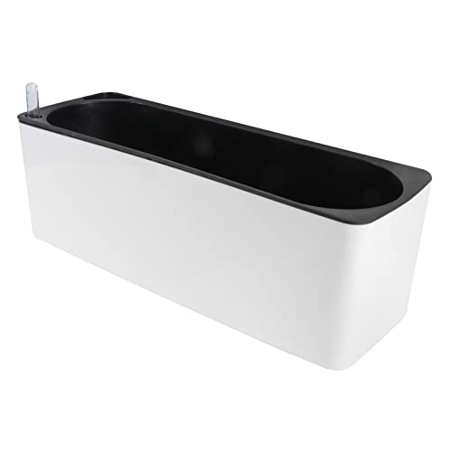 Supvox 1 Satz Pflanzkübel Kräutertopf Mit Bewässerungssystem Automatischer Bewässerungstopf Blumentopf Fenster Outdoor- Bew?sserung T? Blumentöpfe Drinnen Pflanze Container Weiß von Supvox