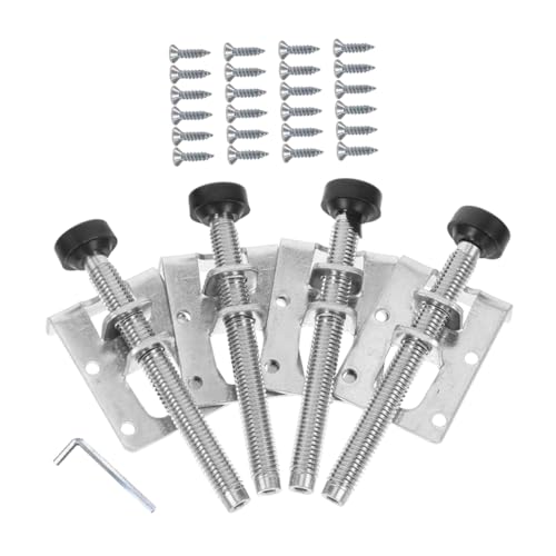 Supvox 1 Satz Verstellbare Möbelbeine für Unebene Böden Robuste Nivellierfüße mit Antirutsch Polstern Seitlich Montierbar für Schränke und Langlebig und Zuverlässig von Supvox