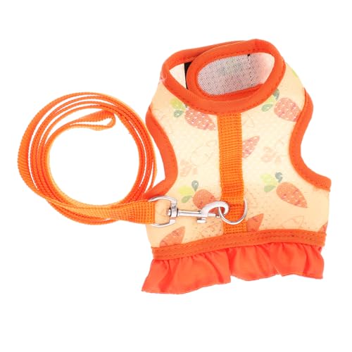 Supvox 1 Set Kaninchengeschirr Leine Hasenweste Haustiergeschirr Haustiere Outdoor Zubehör Geschirr Set Für Kleine Haustiere Geschirr Für Kleine Tiere Frettchen Laufseil von Supvox
