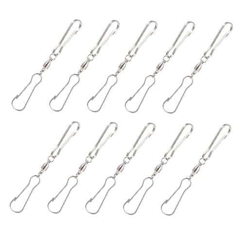 Supvox 10 Stück Drehbare Haken für Windspiele Rotation Windspiel Halterung mit Doppelclip für Garten Terrasse Vogelhäuschen Windfahnen Aufhängung Supvox 10 Stück Drehbare Haken für Windspiele Rotation Windspiel Halterung mit Doppelclip für Garten Terrasse Vogelhäuschen Windfahnen Aufhängung von Supvox