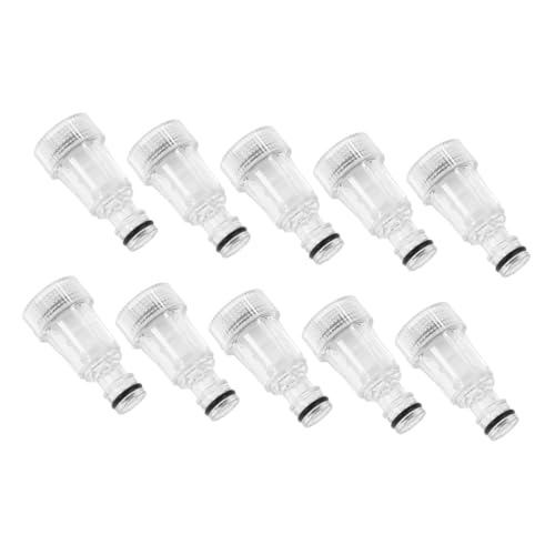 Supvox 10 Stück Teiliges Hochdruckreiniger Wasserfilter mit Schnellkupplung Auslaufsicherer Wasserschlauch adapter Praktisch und Abnehmbar für Autowäsche und Gartenbewässerung von Supvox