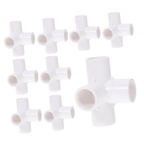 Supvox 10 Stück Teiliges PVC Robust Korrosionsbeständig für DIY Möbel Gewächshausrahmen Bewässerung Rohrverbindung Zubehör Supvox 10 Stück Teiliges PVC Robust Korrosionsbeständig für DIY Möbel Gewächshausrahmen Bewässerung Rohrverbindung Zubehör von Supvox