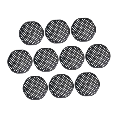 Supvox 10 Stück Teiliges Pflanzentopf Netzmatten Kunststoff Schalenförmige Bodenlöcher Wiederverwendbare Blumentopf Gitterpads Atmungsaktive Bonsai Unterlagen für Gartenpflanzen von Supvox