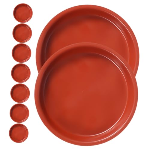Supvox 10 Stück Teiliges Runde Pflanzenschalen aus Robustem Kunststoff Wiederverwendbare Untersetzer für Blumentöpfe Wasserfeste Pflanzgefäß auffangschalen Strapazierfähige Supvox 10 Stück Teiliges Runde Pflanzenschalen aus Robustem Kunststoff Wiederverwendbare Untersetzer für Blumentöpfe Wasserfeste Pflanzgefäß auffangschalen Strapazierfähige von Supvox