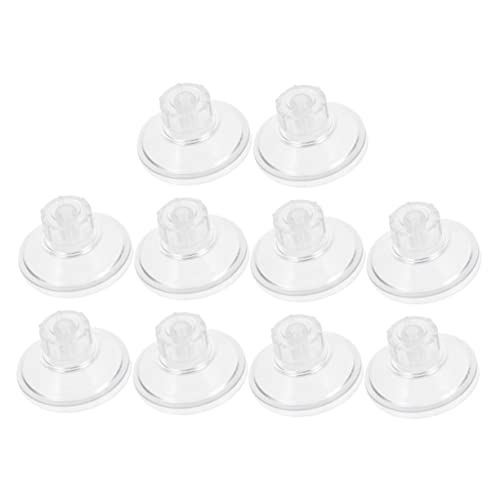 Supvox 10 Stück Teiliges Saugnapf mit Gewinde und Rändelmutter Starke Transparente Saugnäpfe aus Abs und PVC für Aquarium Fenster und Glatte Oberflächen Einfache Handmontage Langlebig von Supvox