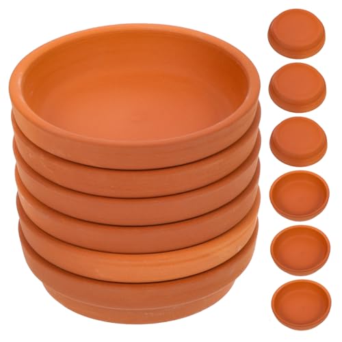 Supvox 10 Stück Terrakotta-pflanzgefäß Anlage Untersetzer Für Blumentöpfe Gartentöpfe u Tablett Im Freien Terrakotta-blumentöpfe Pflanzertöpfe Zimmerpflanzen Blumentopf Orange von Supvox