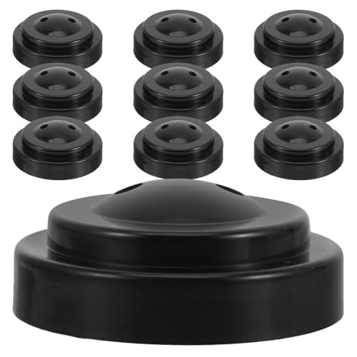 Supvox 10 Stück Verhandlungsarbeitsflaggenständer, Fahnenmast-Hardware, Schwarze Tischständer, Halterbasis für Länder-, Firmen- und Sportteam-Logoflaggen, schwarz von Supvox