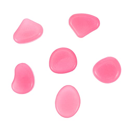 Supvox 100stücke Leuchtende Gartensteine Für Aquarien Nachtleuchtende Kieselsteine Für Dekoration in Garten Pflanzentöpfen Und Gehwegen Bunte Fluoreszierende Pebbles Für Kreative von Supvox