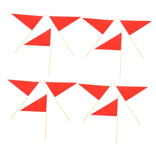 Supvox 12 Stück Markierungsflaggen Hochsichtbare Dreieckflags für Baustellen Rasenmarkierung Outdoor Sicherheitswarnung Landschaftsmarker Sprinkler Nutzfläche Supvox 12 Stück Markierungsflaggen Hochsichtbare Dreieckflags für Baustellen Rasenmarkierung Outdoor Sicherheitswarnung Landschaftsmarker Sprinkler Nutzfläche von Supvox